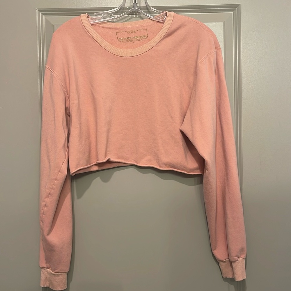 Skatie Pink Crop crew neck